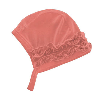 KicKee Pants Solid Ruffle Bonnet - English Rose SP21