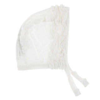 Solid Ruffle Bonnet - Natural Baby & Toddler Hats