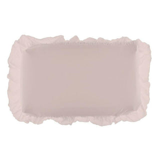 Solid Bamboo Ruffle Changing Pad Cover - Baby Rose, One Size (SP21) KicKee Pants