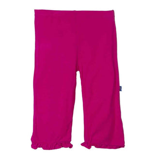 KicKee Pants Solid Ruffle Pant, Calypso