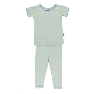 KicKee Pants Solid Short Sleeve Pajama Set, Aloe with Pond | Stylish Sleepies offer designs that make bedtime beautiful.