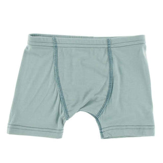 KicKee Pants Solid Single Boys Boxer Brief - Jade with Oasis