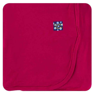 KicKee Pants Solid Swaddling Blanket - Rhododendron, One Size