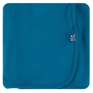 KicKee Pants Solid Swaddling Blanket - Seaport