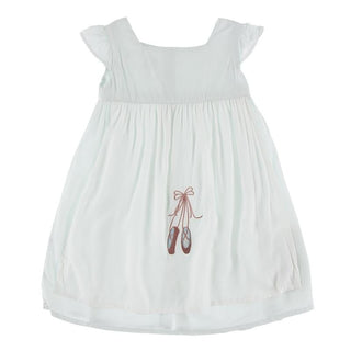 Solid Bamboo Woven Garden Dress with Apron - Fresh Air with Natural (SP21) Baby & Toddler Dresses