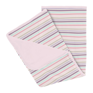 Kickee Pants Stroller Blanket - Ice Cream Stripe | Baby Riddle