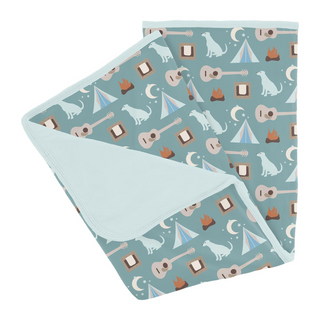 Kickee Pants Stroller Blanket - Jade Campfire | Baby Riddle