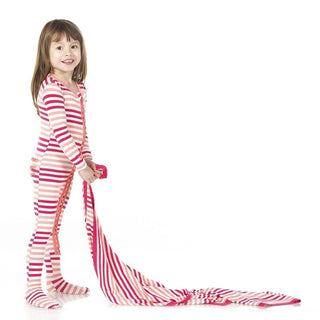 KicKee Pants Swaddling Blanket - Forest Fruit Stripe