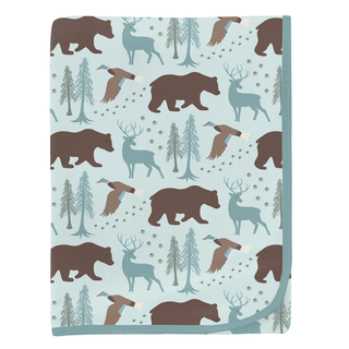 Kickee Pants Swaddling Blanket - Fresh Air Forest Adventure | Baby Riddle