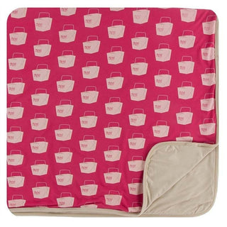 Bamboo Toddler Blanket - Cherry Pie Takeout Swaddling & Receiving Blankets