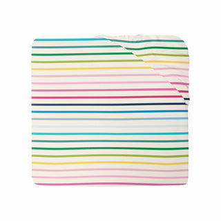 Kickee Pants Twin Sheet Set - Happy Stripe | Baby Riddle