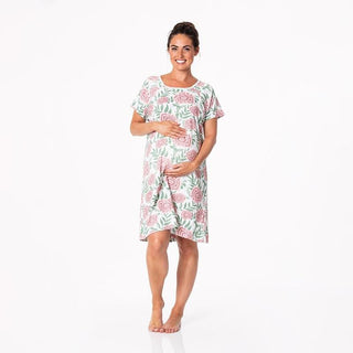 KicKee Pants Women Print Labor and Delivery Hospital Gown - Fresh Air Florist