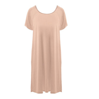 Women's Solid Bamboo Labor and Delivery Hospital Gown - Peach Blossom Hospital Gowns