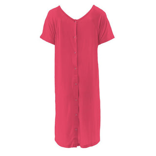 Women's Solid Bamboo Labor and Delivery Hospital Gown - Taffy (CF21) Hospital Gowns