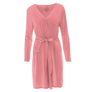 Women's Solid Bamboo Maternity/Nursing Robe - Strawberry Robes