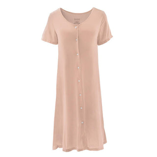 Women's Solid Bamboo Nursing Nightgown - Peach Blossom Nightgowns