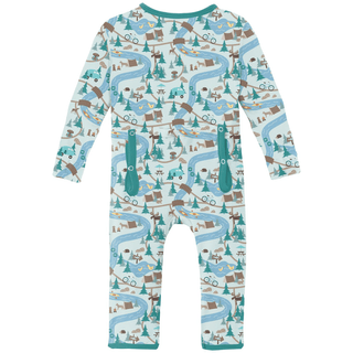 Kickee Pants 2-Way Zipper Coverall - Fresh Air Campground Map | Baby Riddle