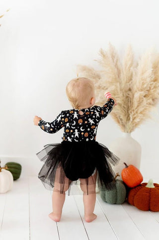 Kiki and Lulu Baby Girls Bamboo Long Sleeve Tulle Dress - Glow in the Dark