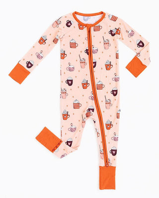 Bamboo Convertible Footie Romper - Pumpkin Spice Baby & Toddler Sleepwear