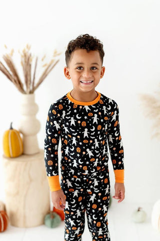 Kiki and Lulu Bamboo Long Sleeve Pajama Set - Glow in the Dark