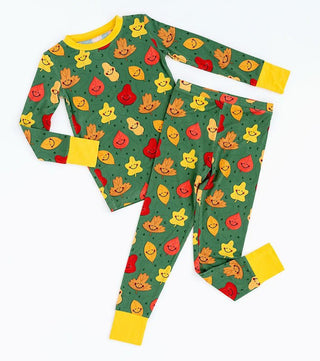 Kiki and Lulu Bamboo Long Sleeve Pajama Set - Leaves | Cozy Sleepies provide warmth and snugness for better sleep.