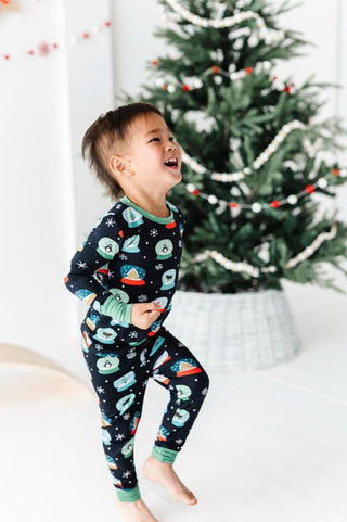 Bamboo Long Sleeve Pajama Set - Snow Globe Baby & Toddler Sleepwear