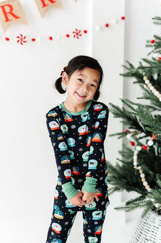 Bamboo Long Sleeve Pajama Set - Snow Globe Baby & Toddler Sleepwear