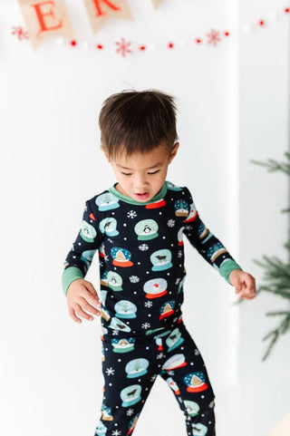 Bamboo Long Sleeve Pajama Set - Snow Globe Baby & Toddler Sleepwear