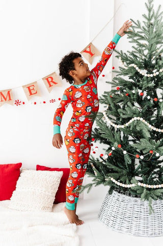 Kiki and Lulu Bamboo Long Sleeve Pajama Set - Wake Me Up Before You Cocoa (Mugs)