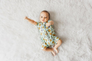 Boy's Bamboo Shortie Romper - FriendChip Goals Kiki and Lulu