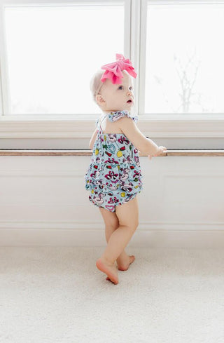 Girl's Bamboo Bubble Romper - It's a Waterful Life Kiki and Lulu