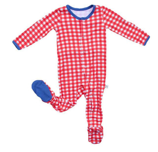 Baby Bamboo Sleeper Footie Pajamas - Picnic Gingham Baby & Toddler Sleepwear