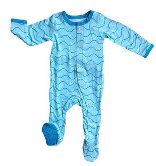 Boy's Bamboo Footie Sleeper - Paper Boats Baby & Toddler Sleepwear