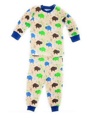 Kozi and Co Long Sleeve BoysPajama Set, Baby Buffalo | Cozy Sleepies provide warmth and snugness for better sleep.