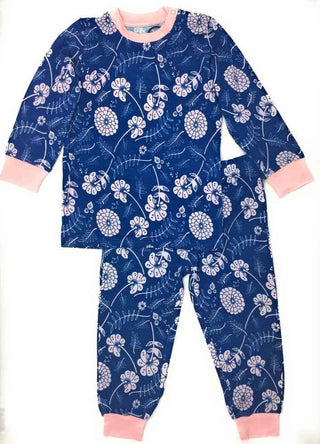 Kozi and Co Long Sleeve Girls Pajama Set, Blossoms | Cozy Sleepies provide warmth and snugness for better sleep.