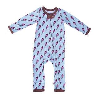 Print Bamboo Coverall Romper - Ice Cream Treat Baby & Toddler Sleepwear