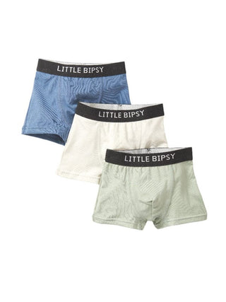 Little Bipsy Cotton Boxer Briefs (3-Pack) - Evergreen Mix | Baby Riddle