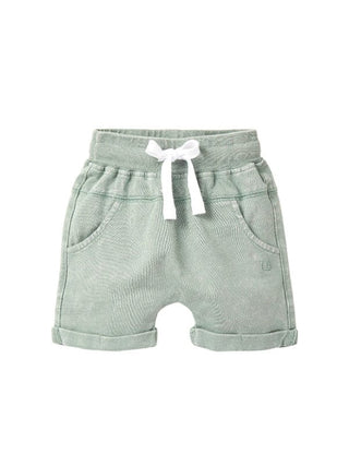 Little Bipsy Cotton Harem Short - Basil Wash | Baby Riddle