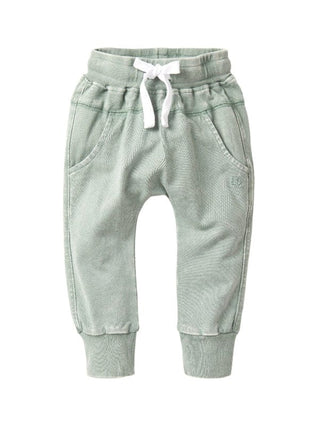 Little Bipsy Cotton Jogger - Basil Wash | Baby Riddle