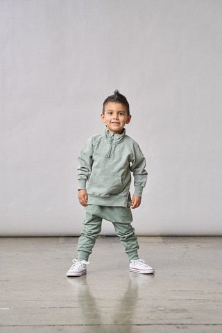 Little Bipsy Cotton Jogger - Basil Wash | Baby Riddle