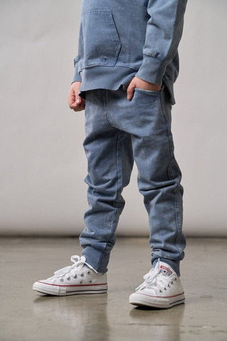 Little Bipsy Cotton Jogger - Navy Wash | Baby Riddle