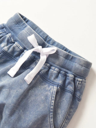 Little Bipsy Cotton Jogger - Navy Wash | Baby Riddle