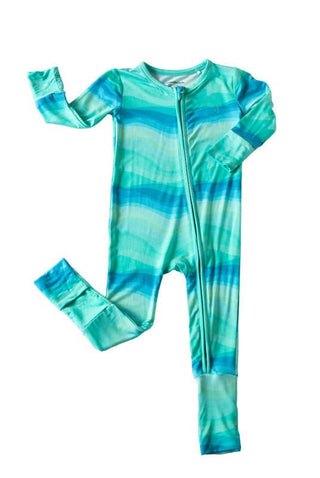 Boy's Bamboo Convertible Footie Romper - Summer Waves Baby & Toddler Sleepwear