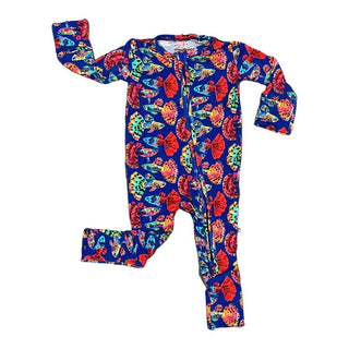 Bamboo Convertible Footie Romper - Guppies (Fish) Baby & Toddler Sleepwear