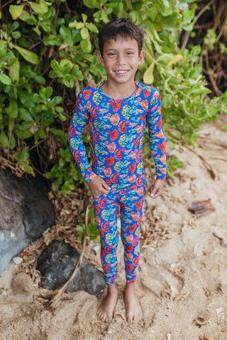 Muse Threads Long Sleeve Pajama Set - Guppies (Fish)