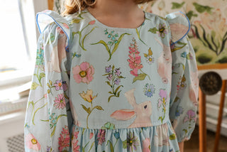 Pink Chicken Brooke Dress - Botanical Bunnies | Baby Riddle