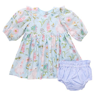 Pink Chicken Brooke Dress Set - Botanical Bunnies | Baby Riddle