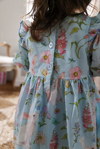 Pink Chicken Brooke Dress Set - Botanical Bunnies | Baby Riddle