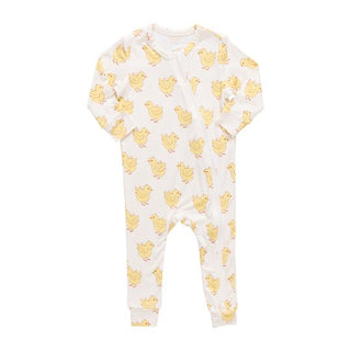 Pink Chicken Convertible Footie Romper - Chicks | Baby Riddle