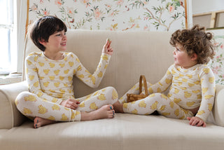 Pink Chicken Long Sleeve Pajama Set - Chicks | Baby Riddle